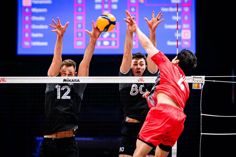 宮浦健人（VNL準々決勝カナダ戦）©︎Volleyball World