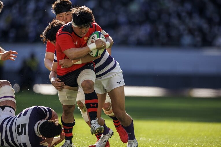 帝京大FL上山黎哉（4年＝大阪桐蔭）　©︎Kiichi Matsumoto