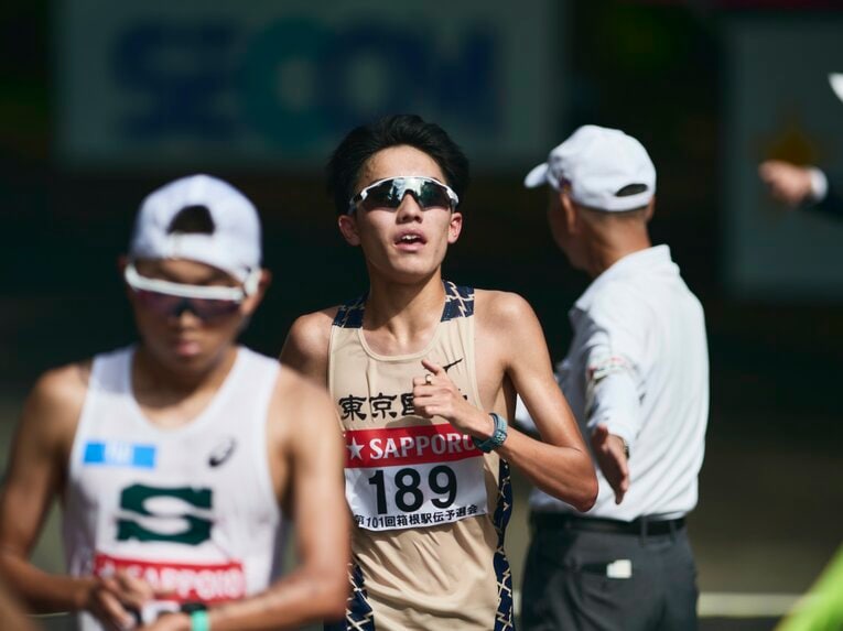 10月の予選会でも堅実な走りを見せた大村。10区に決まったのは12月下旬のことだったという　©Yuki Suenaga