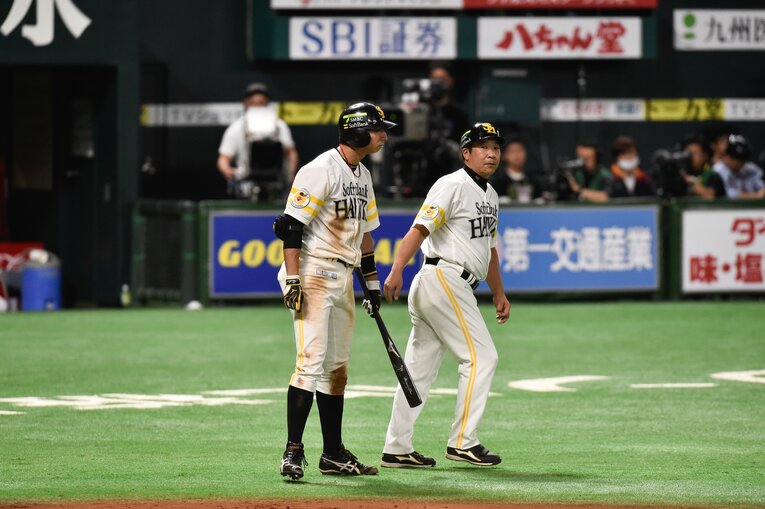 ソフトバンク時代の福田秀平（2015年）©︎Nanae Suzuki