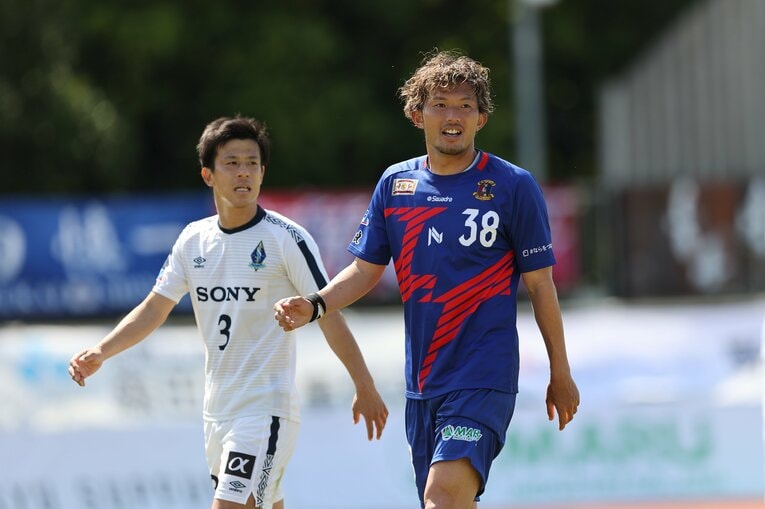 現在、奈良クラブでプレーする飯田　©NARA CLUB