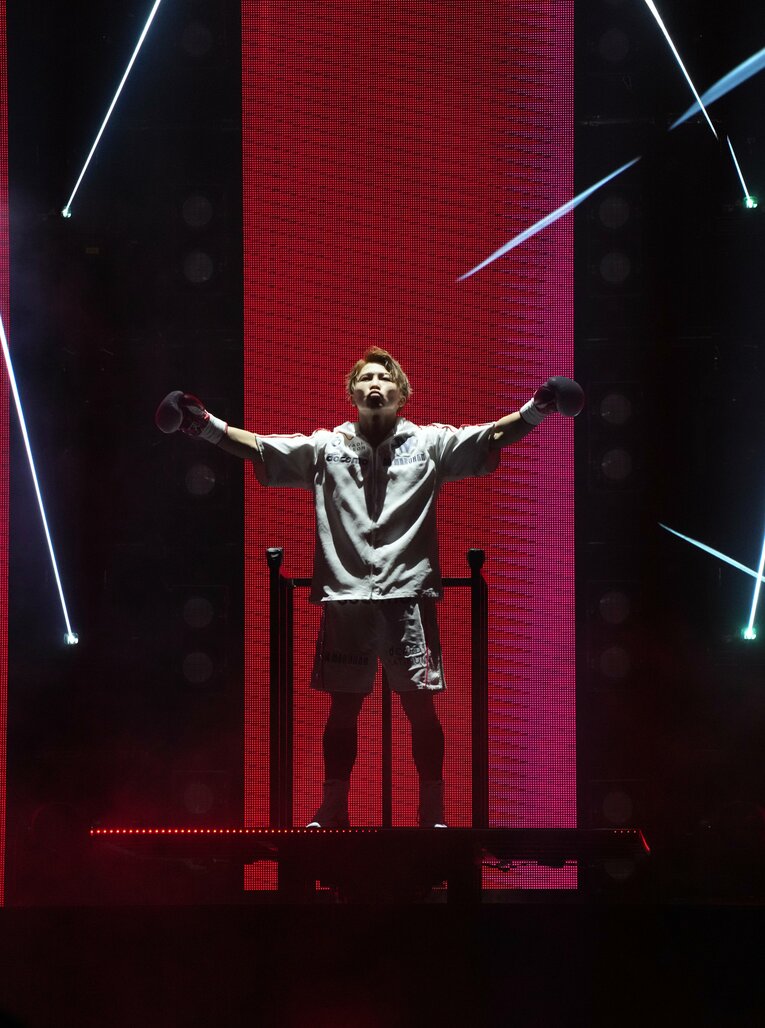 井上尚弥の入場　©Naoki Fukuda