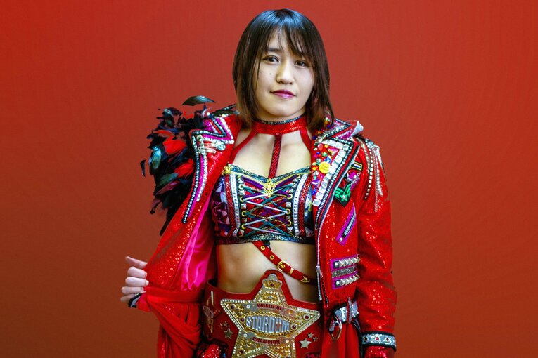 スターダム新王者・朱里が語った“亡き母への感謝”とチャンピオンの覚悟「プロレスも究めたと言っていいのかな」《戴冠記念グラビア》(3)