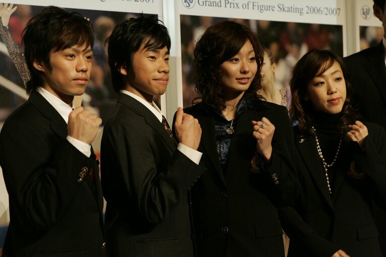 2006年、当時20歳の高橋大輔（一番左）　©Takuya Sugiyama