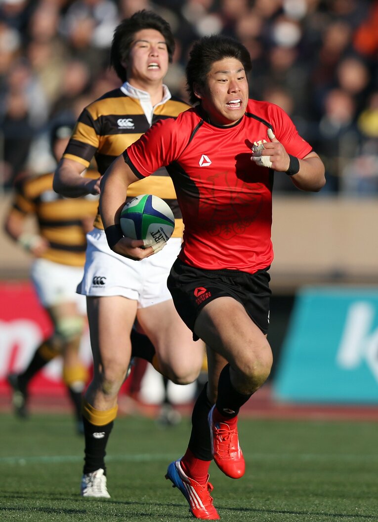 帝京大時代のSO松田。現在と比べると線の細さが目立つ　©JIJI PRESS