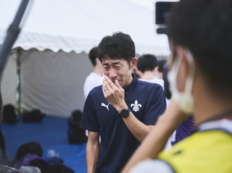 立教大の上野監督　©Yuki Suenaga