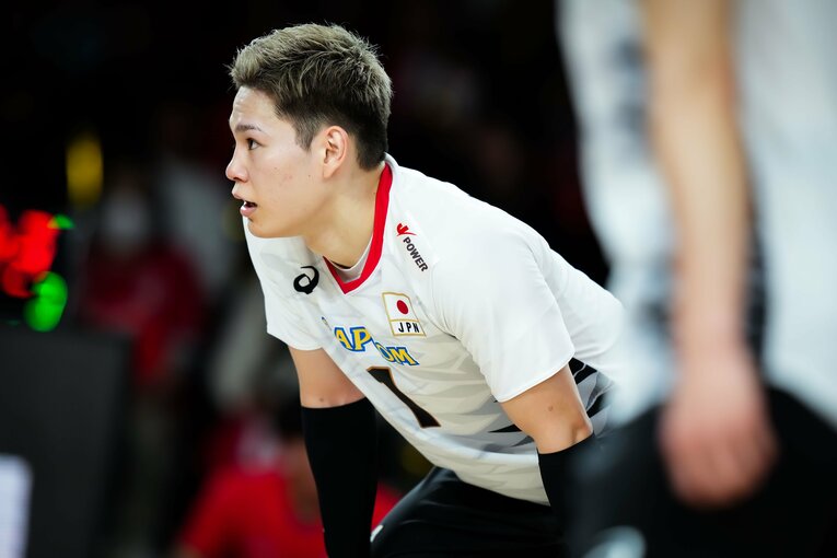 西田有志（VNLイラン戦）　©︎Volleyball Wrold