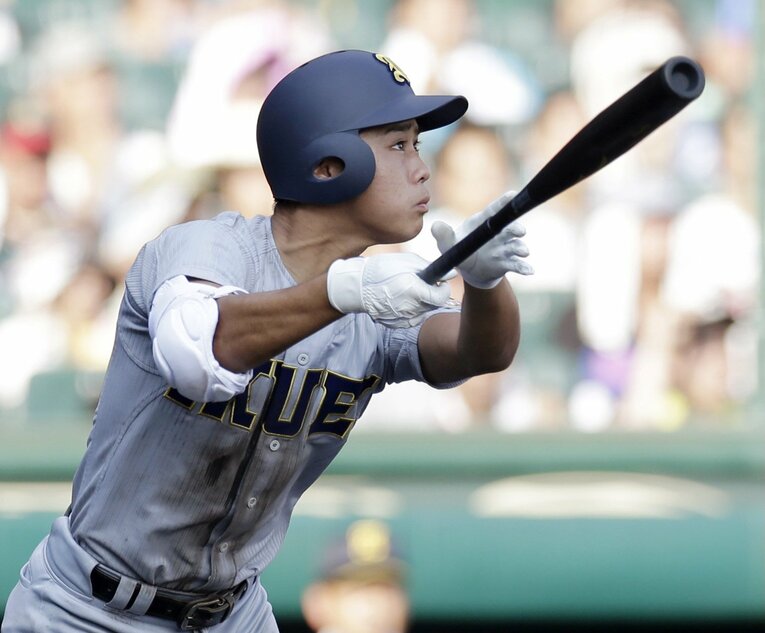 仙台育英高校時代の平沢　©︎JIJI PRESS