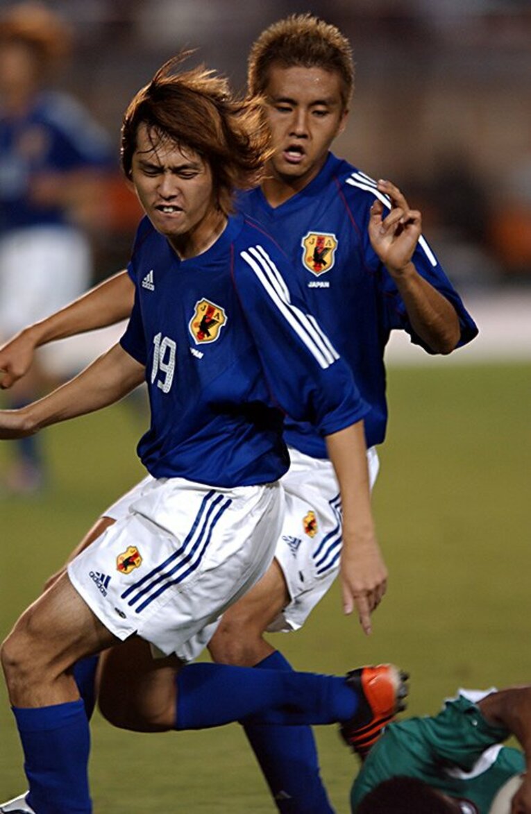 ジーコジャパン時代の遠藤と稲本©Takuya Sugiyama