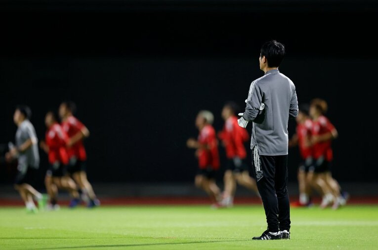 次戦の結果次第で解任が噂される森保監督。豪州人記者も「アジア随一の選手たちの能力が生かされていない」と手厳しい ／ photograph by AFLO