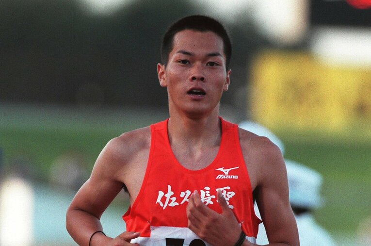 黎明期の佐久長聖高に突如現れた「天才」佐藤清治。後に4種目で高校記録を塗り替える怪物を、チームメイトはどう受け入れたのだろうか ／ photograph by JIJI PRESS