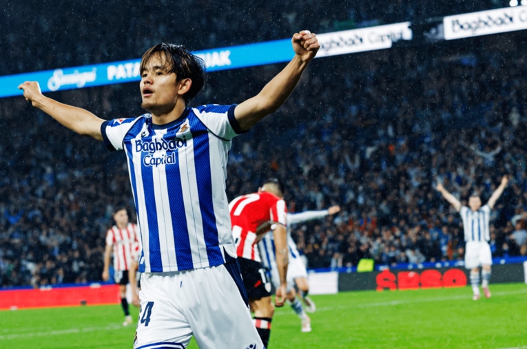 バスクダービーで戦線復帰した久保建英。日本代表11月シリーズへの招集も決まった ／ photograph by Daisuke Nakashima