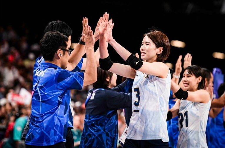 パリ五輪予選ラウンド・ケニア戦　©︎Volleyball World