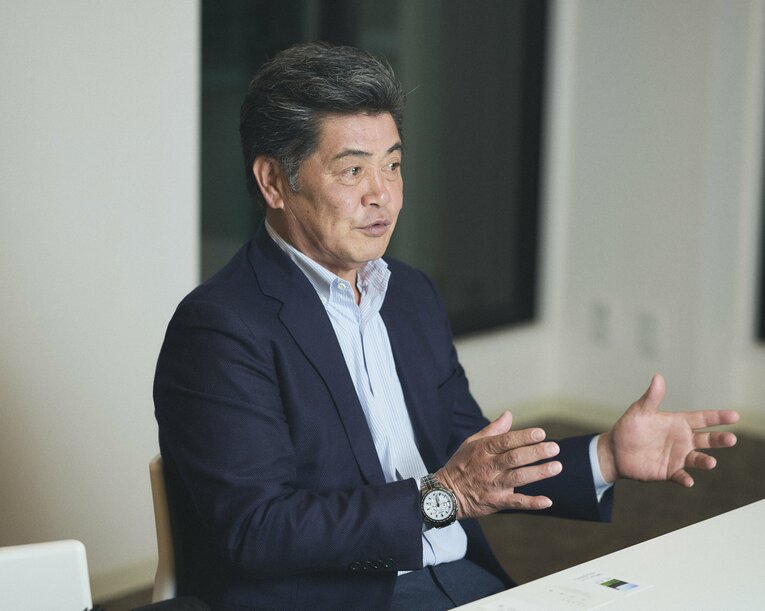 ロングインタビューに応じた工藤公康　©Yuki Suenaga