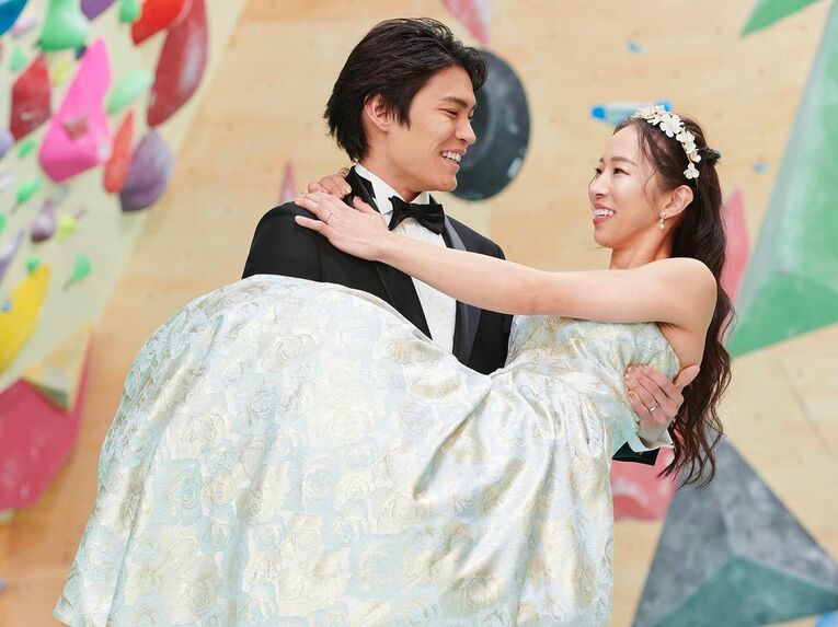 SNSにアップした幸せそうな2人の姿に、多くの祝福の声が寄せられた（野口さん提供）