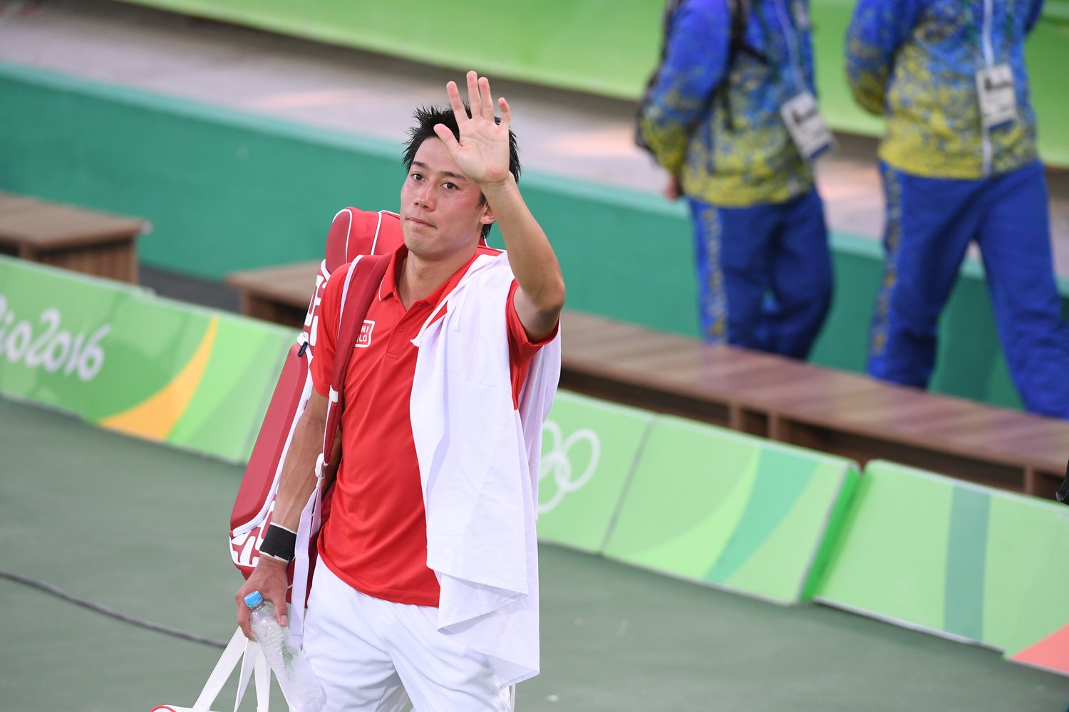 2010年のロンドン五輪で、日本人初のメダルを獲得した錦織圭　©JMPA