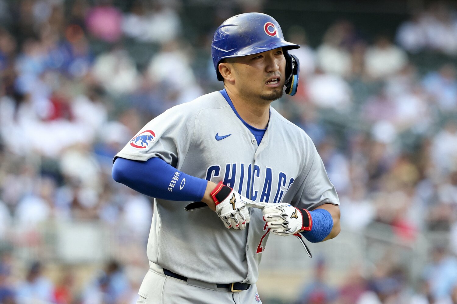 キャリアハイの成績を残しながらオールスターは落選したカブスの鈴木　©JIJI PRESS