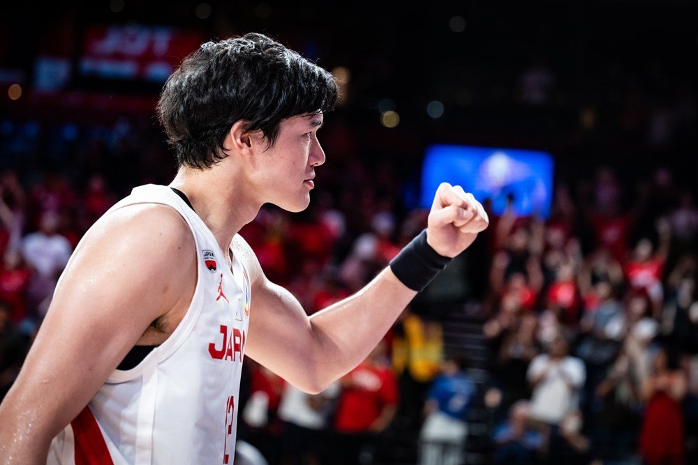 チーム2番目の21得点を挙げた渡邊雄太。オフェンスにもディフェンスにも獅子奮迅の活躍だった　©FIBA