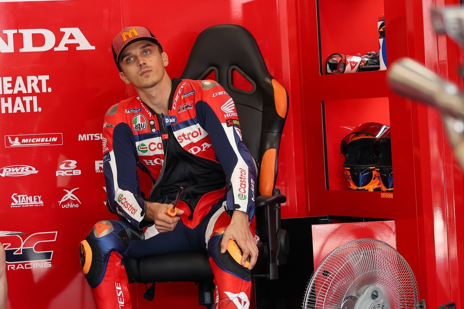 ホンダのワークスチーム「Honda HRC Castrol」のマリーニは4戦を終えてランキング10位　©Satoshi Endo