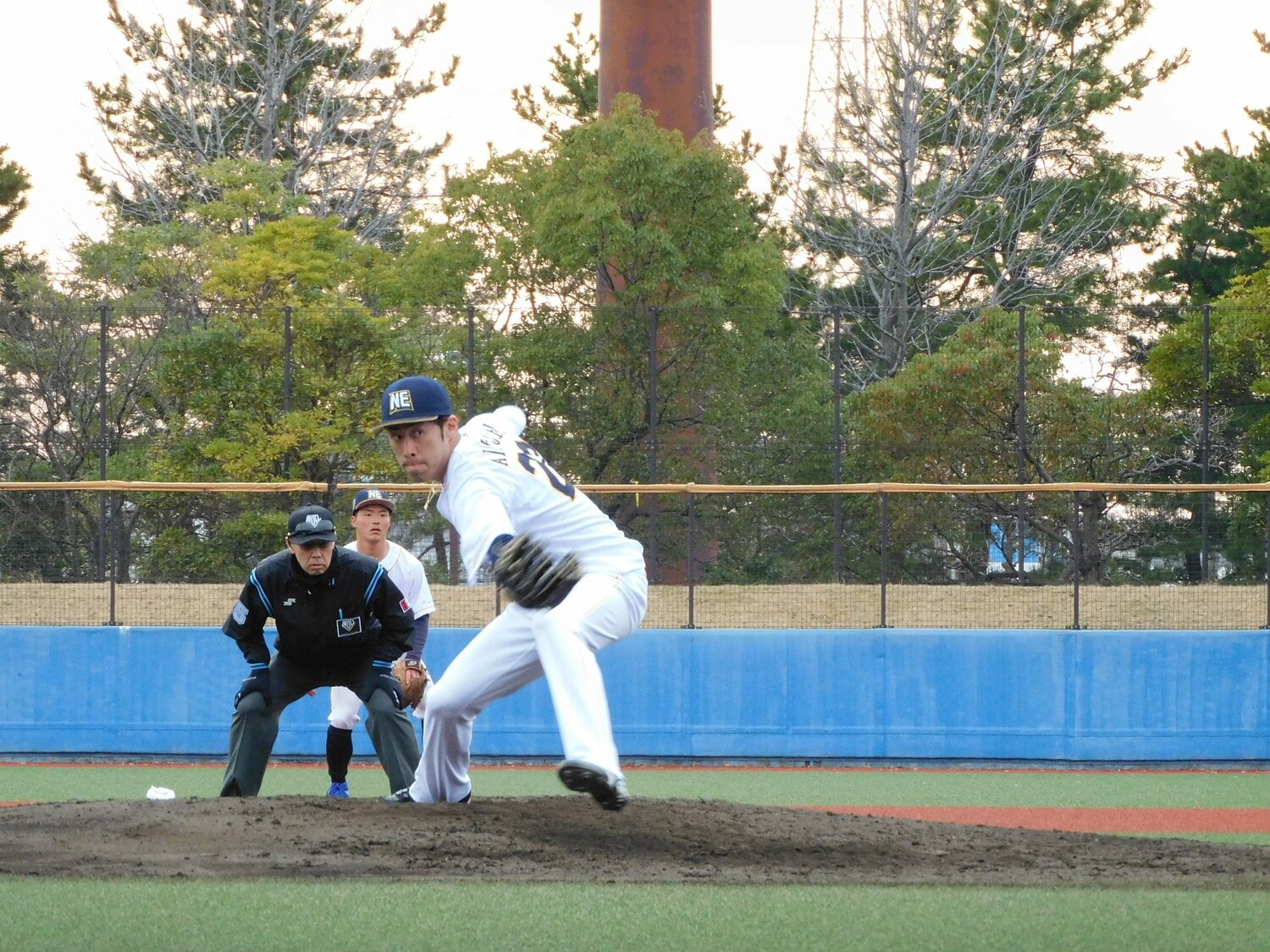 現在は独立リーグ「福井ネクサスエレファンツ」に所属する ©Haruka Sato