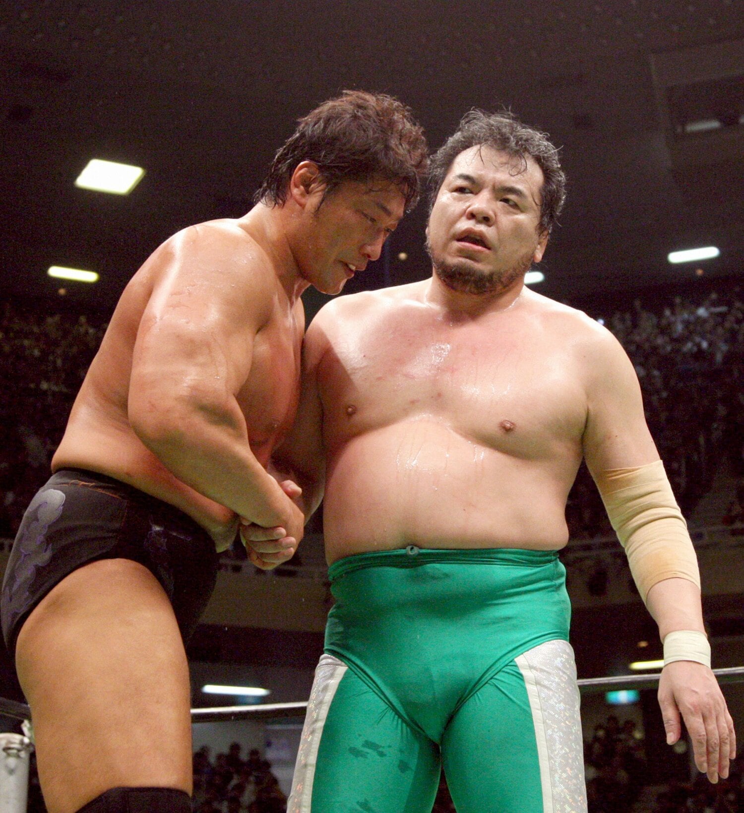 2007年復帰戦での小橋建太　©KYODO