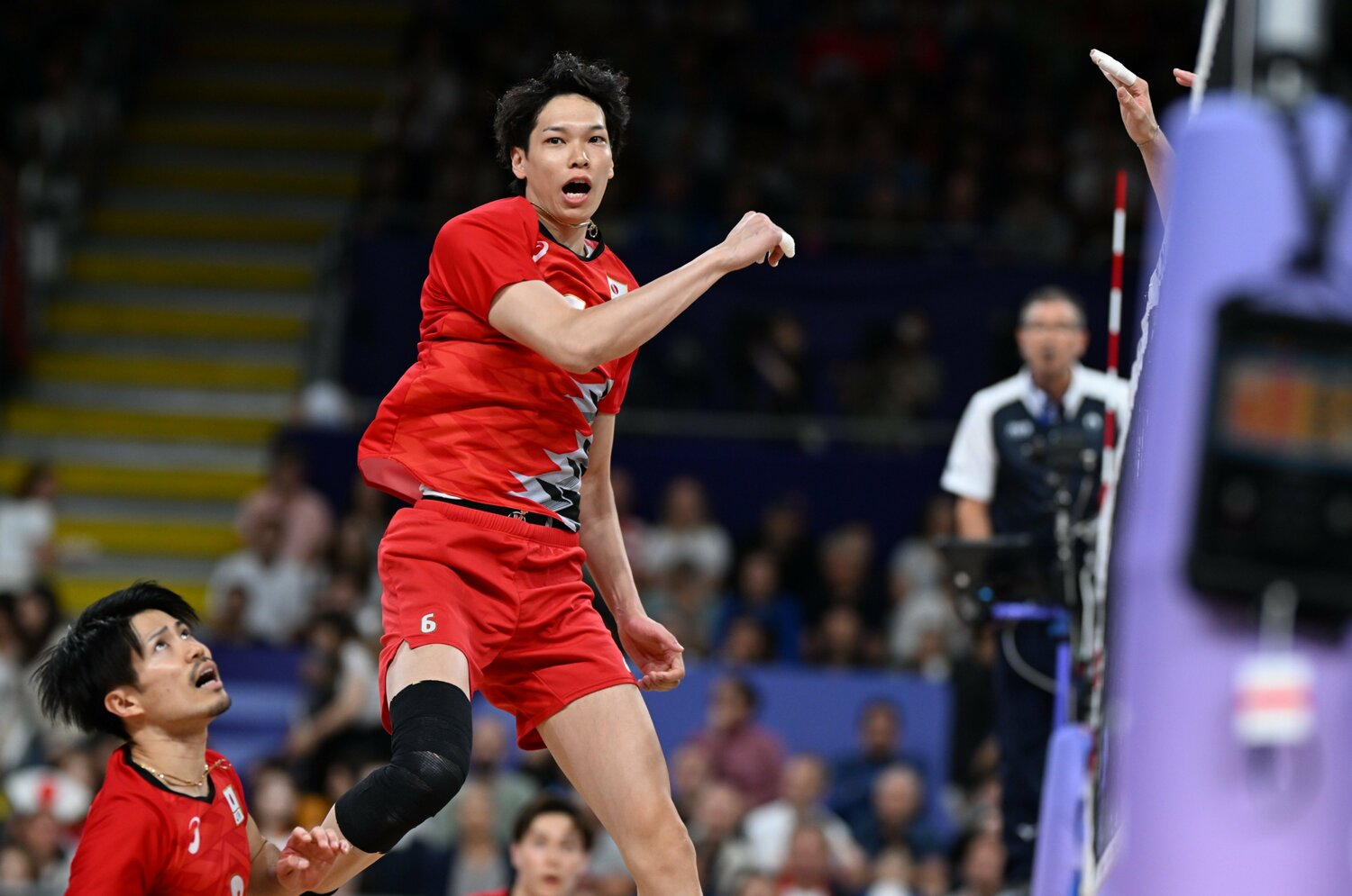 ミドルブロッカー最年長の山内晶大　©︎Naoya Sanuki/JMPA