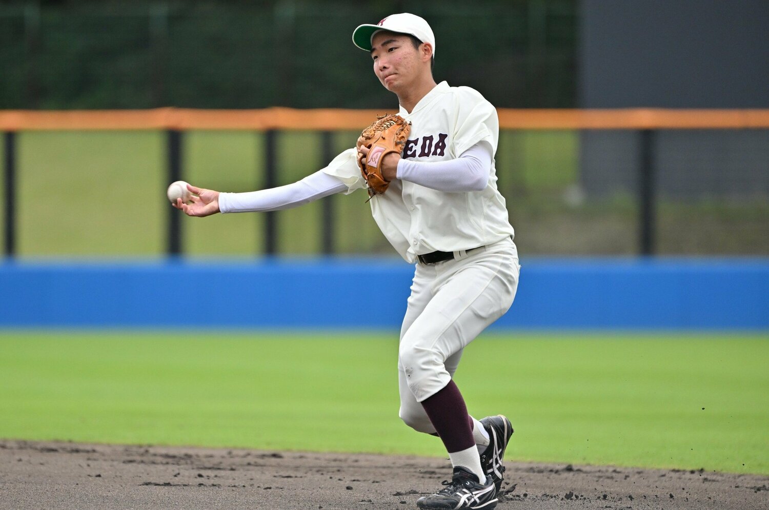 早大学院野球部出身で、昨年のドラフトで日ハムから5位指名された山縣秀　©Hideki Sugiyama