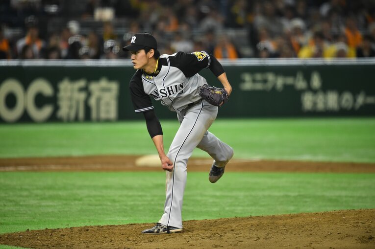 2016年の藤浪晋太郎　©Hideki Sugiyama