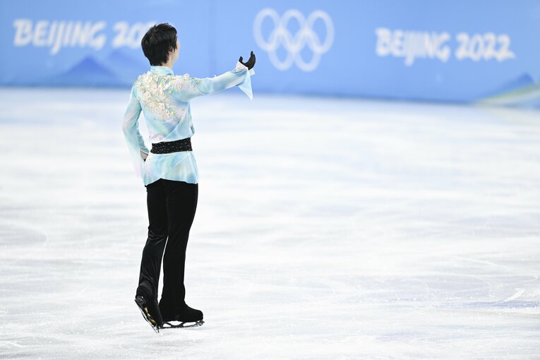 北京五輪フリー『天と地と』、演技終了後　©Asami Enomoto/JMPA