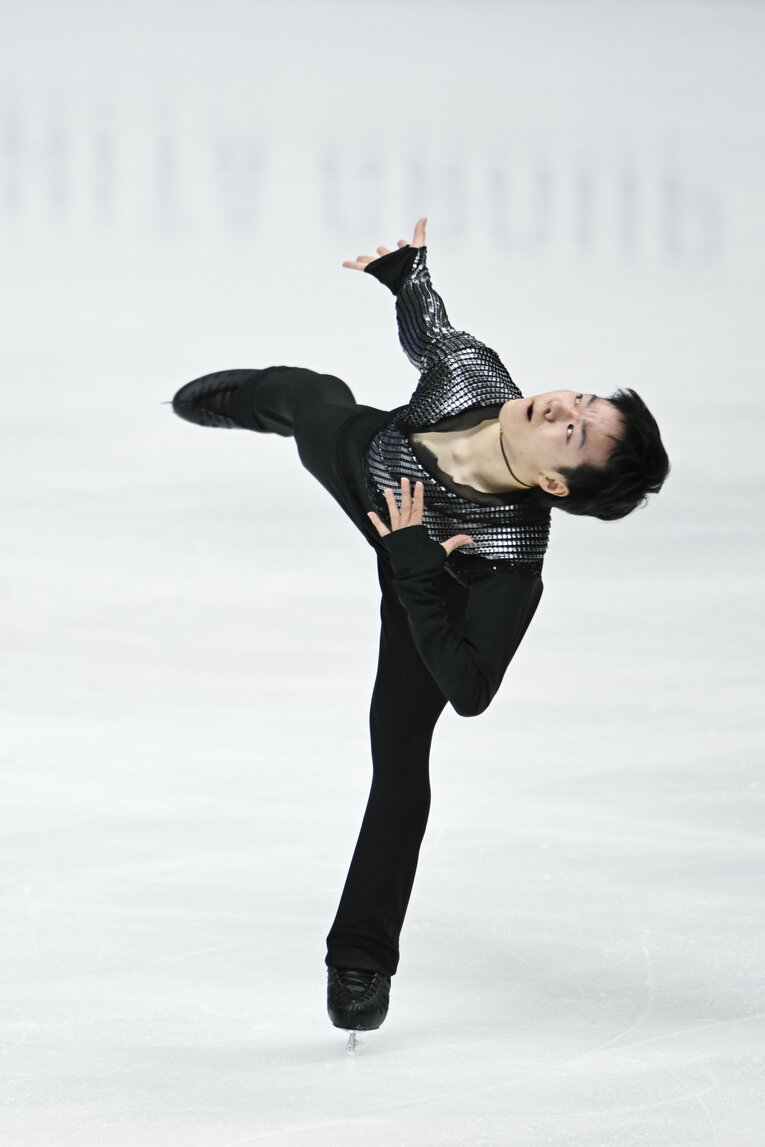 NHK杯ショート、鍵山の演技　©︎Asami Enomoto