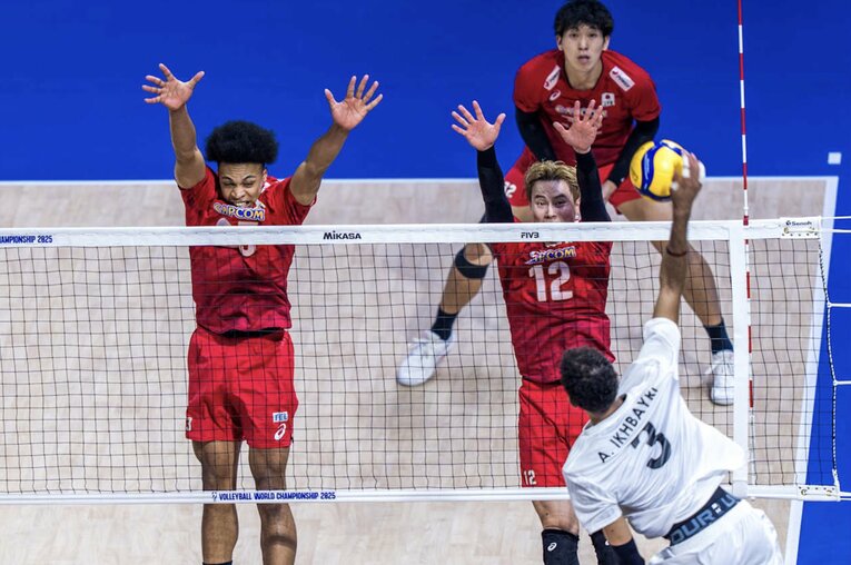 バレーボール世界選手権・リビア戦　©︎Volleyball World
