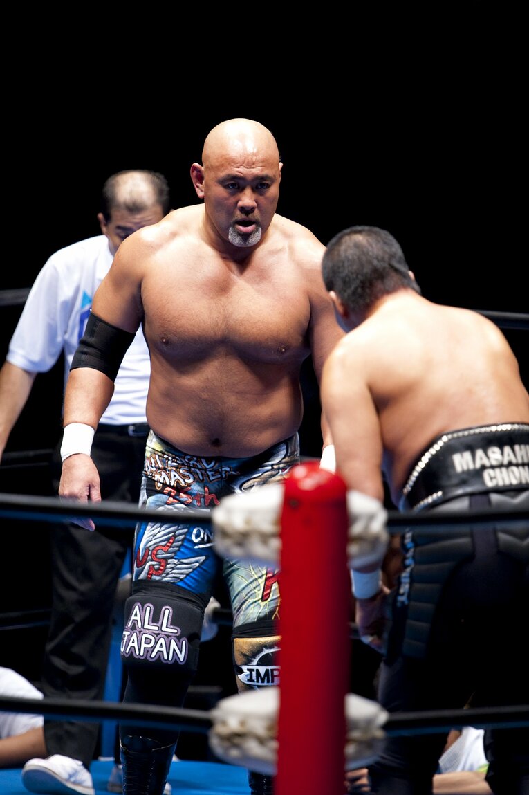 新日本プロレスデビュー25周年興行（2009年）武藤敬司vs蝶野正洋　©︎Toshiya Kondo