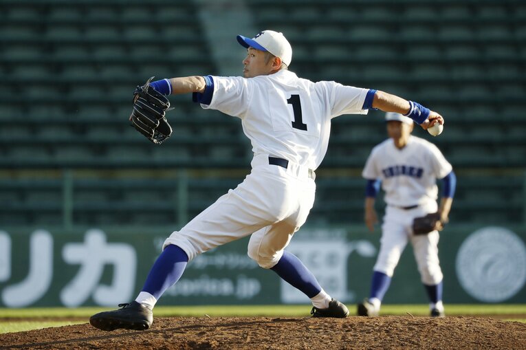 2019年、“草野球”にピッチャーで登板した際のイチロー　©Kyodo News
