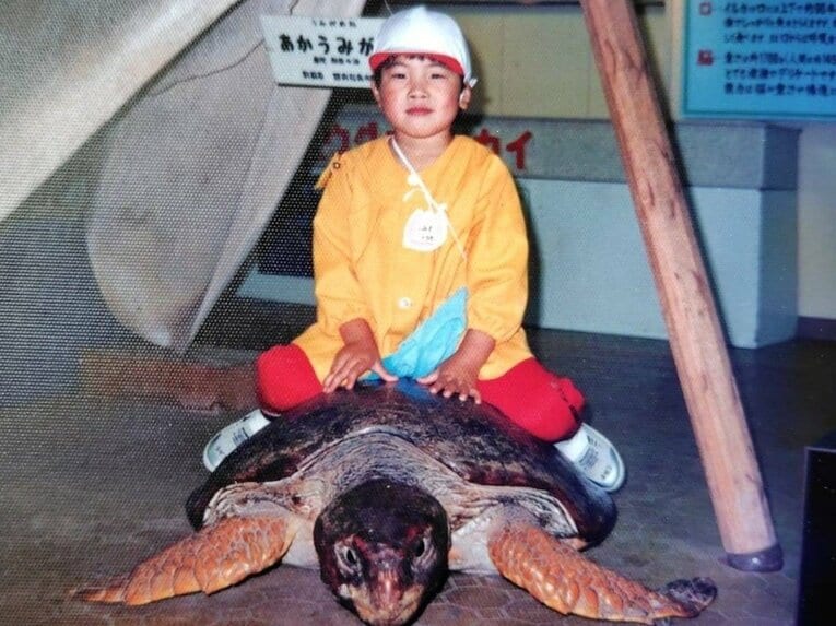 幼少時代の清水邦広（写真＝母・香代子さん提供）