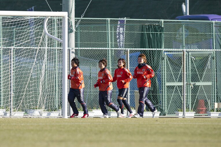 大野忍、宮間あや、川澄奈穂美、阪口夢穂（2012年候補合宿）©︎Nanae Suzuki