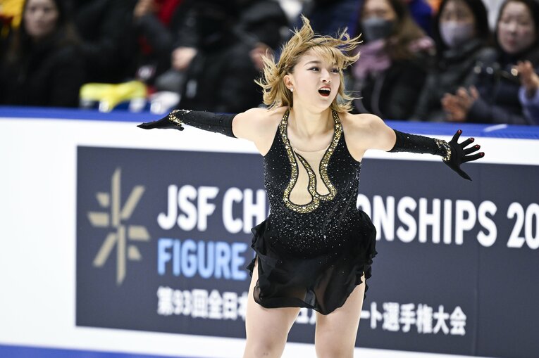 全日本選手権フリーの演技　©︎Asami Enomoto