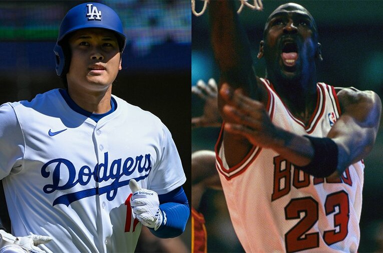 大谷について、ジョーダンを引き合いに出したベッツの発言は興味深い　©Nanae Suzuki,Koji Asakura