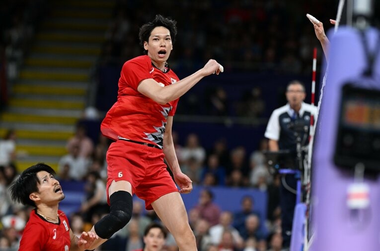 ミドルブロッカー最年長の山内晶大　©︎Naoya Sanuki/JMPA