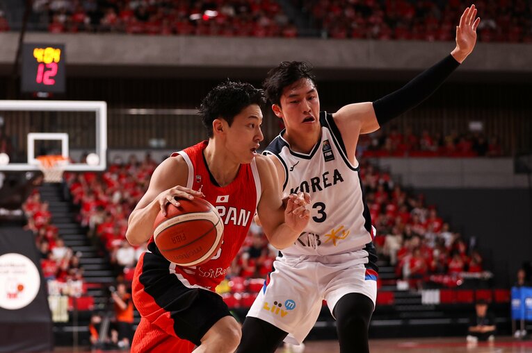 五輪前最後のテストマッチとなった韓国戦の河村 ©Getty Images