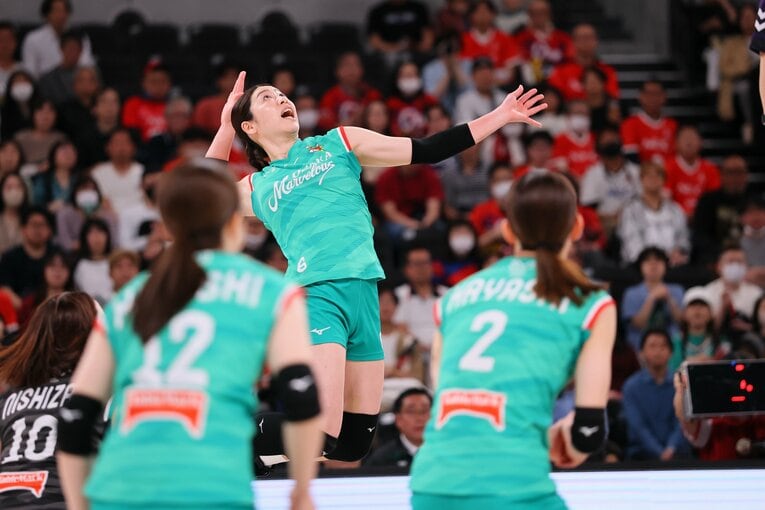 キャプテンを務めた田中瑞稀（29歳）©︎SV.LEAGUE