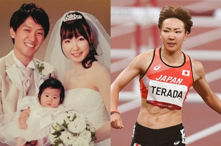 23歳で陸上競技引退→結婚・出産からラグビー挑戦を経ての陸上復帰。なぜ寺田明日香は「かつての自分」を超えることができたのか ／ photograph by (L)本人提供、(R)JMPA