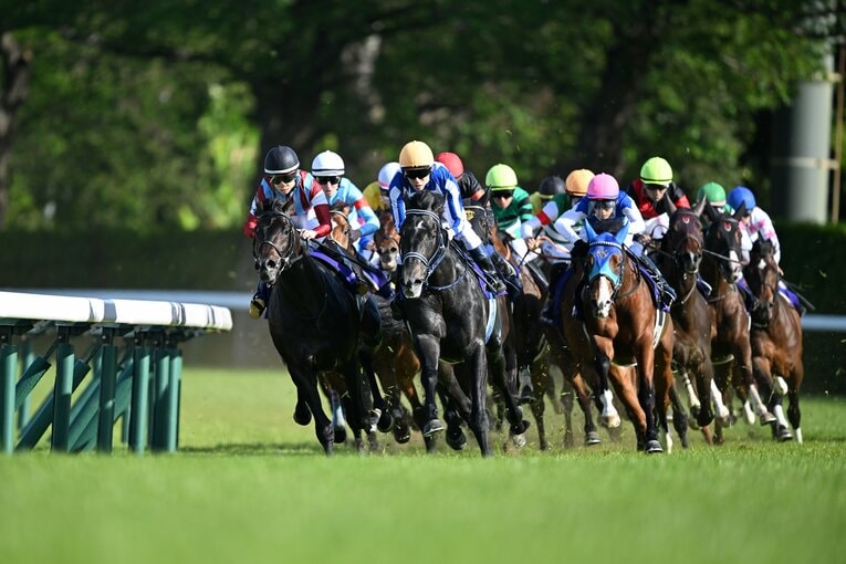 4コーナーの連続写真。ロブチェンに競りかけるリアライズシリウス（6枚目／全10枚） ©Keiji Ishikawa