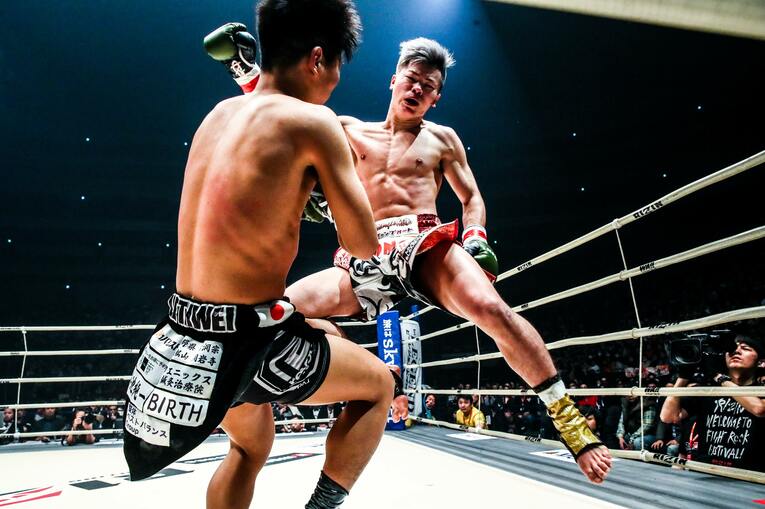 2ラウンドKO勝利で決勝に進出した　©RIZIN FF Susumu Nagao