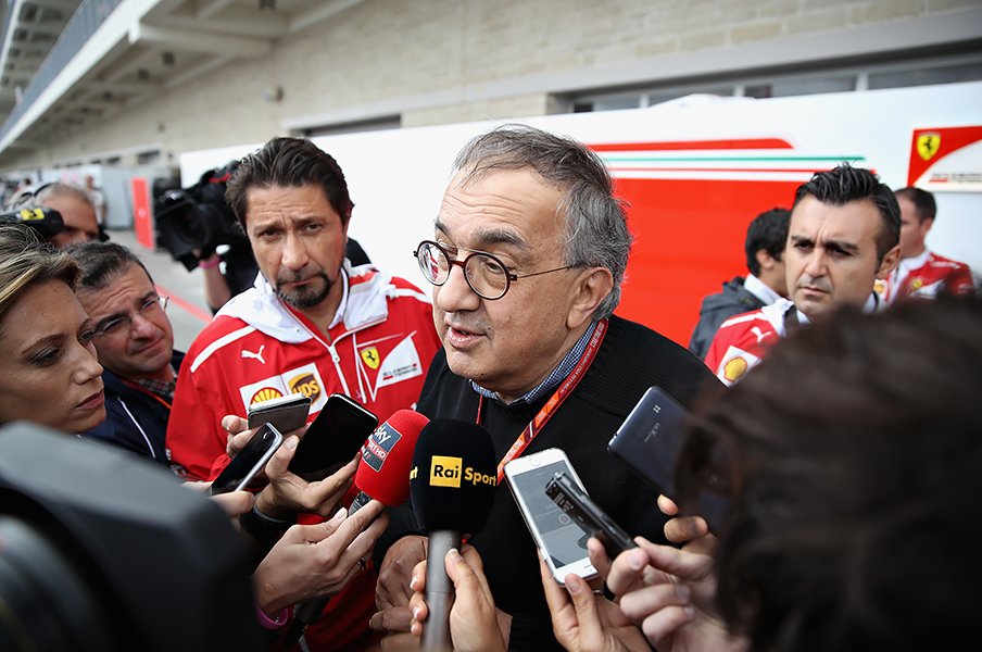 F1での跳ね馬復活の立役者、死す。S.マルキオンネ、突然の訃報。<Number Web> photograph by Getty Images