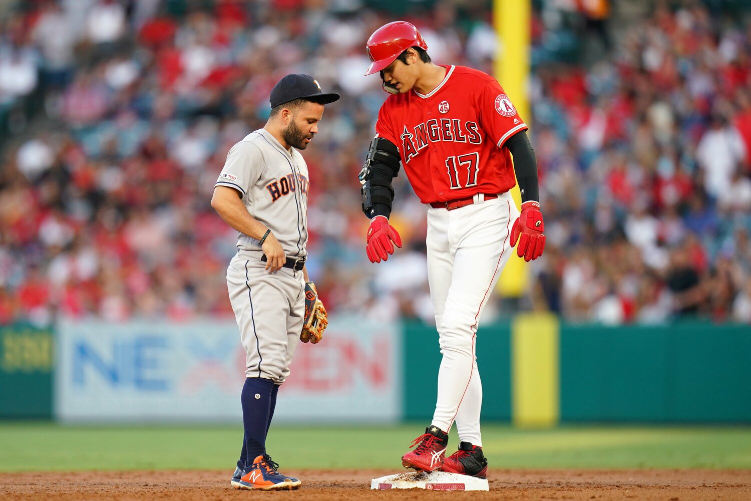 2019年のアルテューベと大谷　©Getty Images