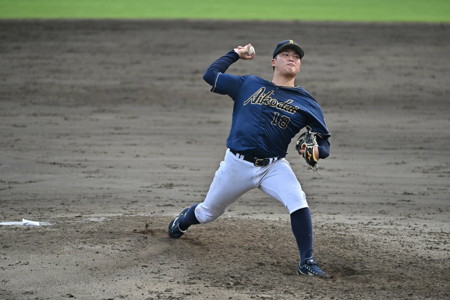 大学ジャパンで先発した愛工大の中村。今秋のドラ1候補だ　©Hideki Sugiayama