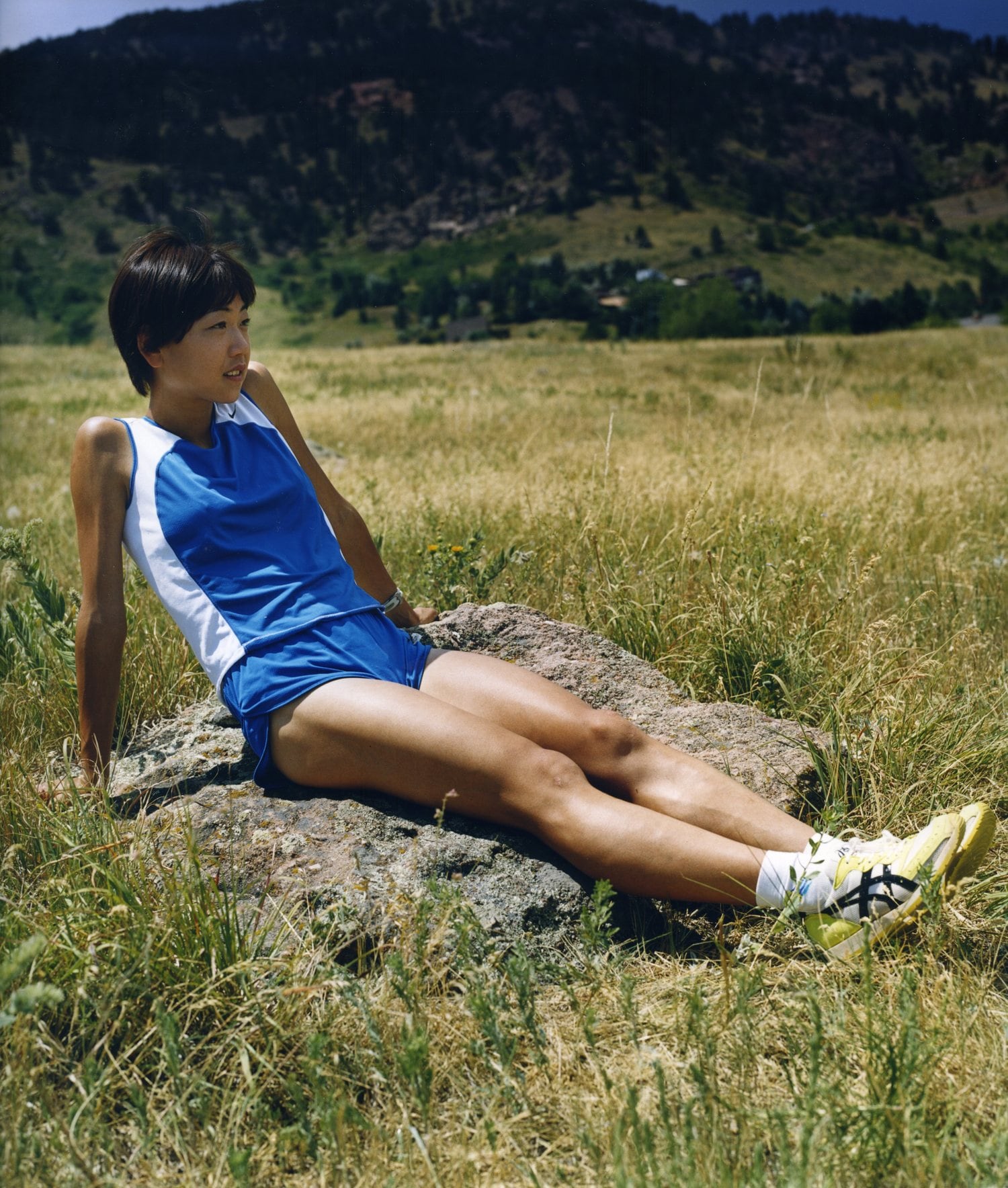 現役時代の高橋尚子。08年10月に引退を表明 ©BUNGEISHUNJU