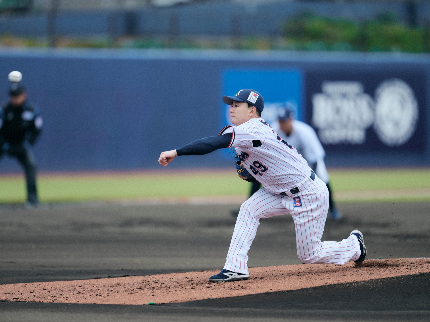 昨季現役ドラフト組の成田　©Yuki Suenaga