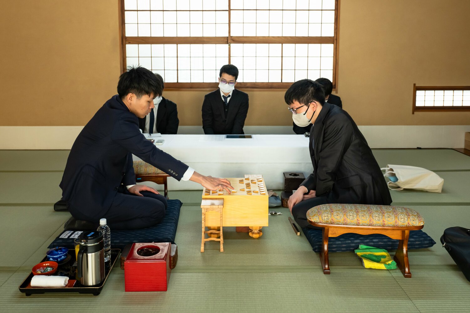 増田と永瀬の対局　©日本将棋連盟