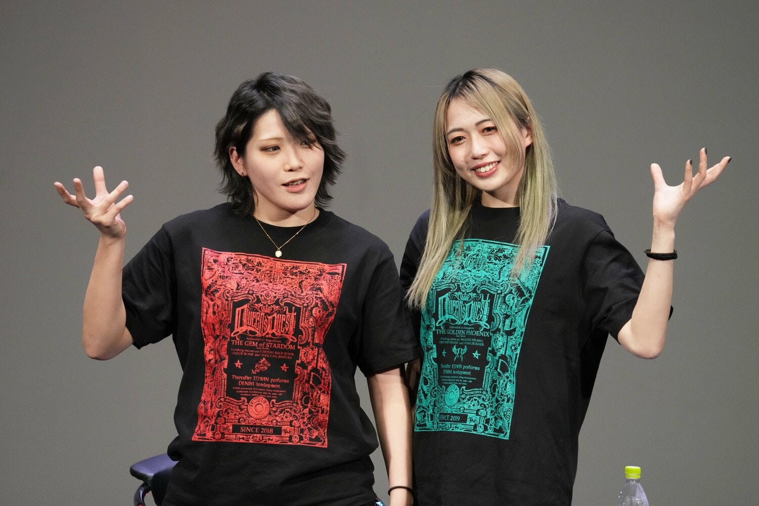 林下詩美と上谷沙弥のアフロディーテ。2024年4月11日、東京 ©Essei Hara